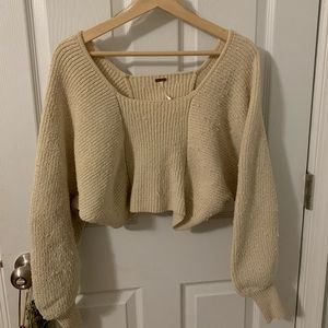 Free People Cropped Sweater